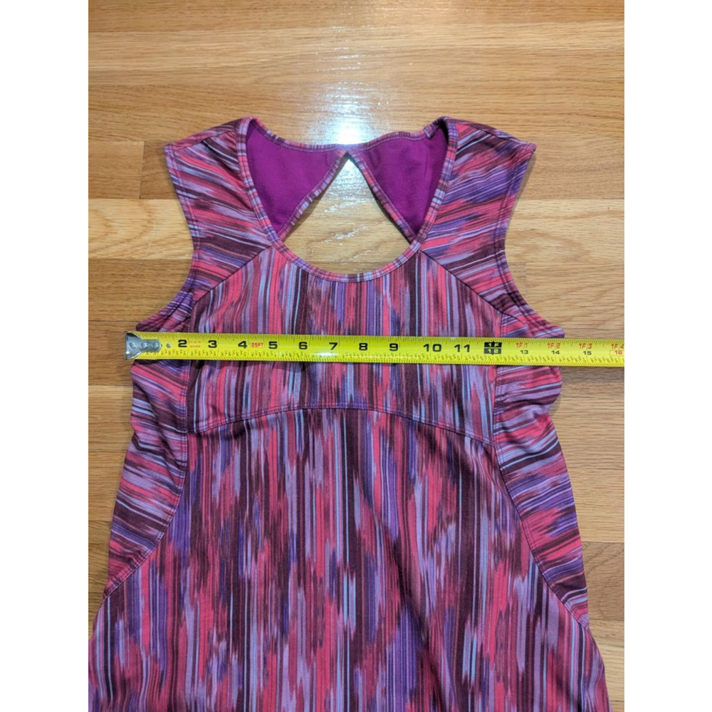 Prana Azalea Dress Purple Pink Patterned Extra Small XS - Picture 6 of 9
